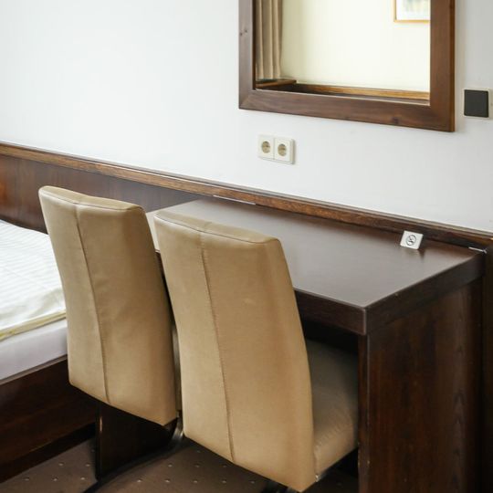 Doppelzimmer im Hotel Lokomotive in Linz.